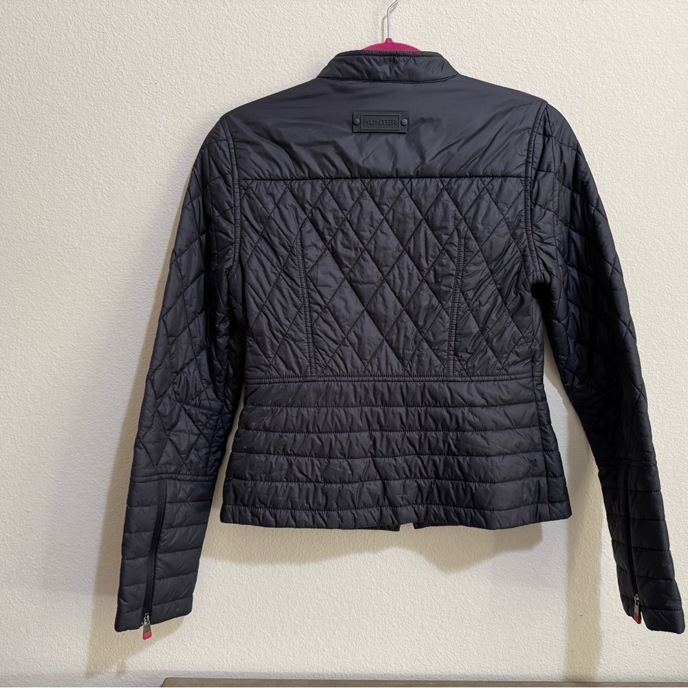 Hunter Black Quilted Women's Jacket Sz 6 - Picture 2 of 10